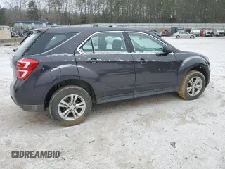 2016 Chevrolet Equinox LS with VIN 2GNALBEK6G6308672, listed as a Copart auction lot 45748275 with 113,115 mi miles and Salvage Title. Bid and sale history available at DreamBid. Image 3.