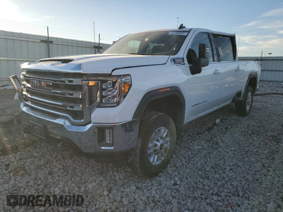 2023 GMC Sierra 2500HD SLE z VIN 1GT49MEY4PF143845, wystawiony jako Copart lot #48403215 z przebiegiem 47 843 mil mil oraz Szkoda całkowita • Salvage title. Historia ofert i sprzedaży dostępna na DreamBid. Obrazek 1.