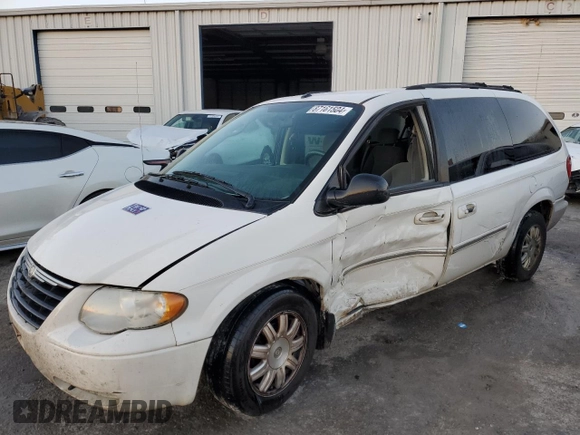 2007 Chrysler Town & Country LWB Touring with VIN 2A4GP54LX7R166984, listed as a Copart auction lot 87161504 with 301,005 mi miles and Salvage Title. Bid and sale history available at carsss.com. Image 1.