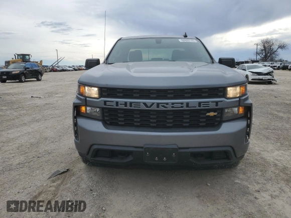 2020 Chevrolet Silverado 1500 Custom with VIN 1GCRWBEH3LZ332479, listed as a Copart auction lot 88809145 with 54,834 mi miles and Salvage Title. Bid and sale history available at carsss.com. Image 5.