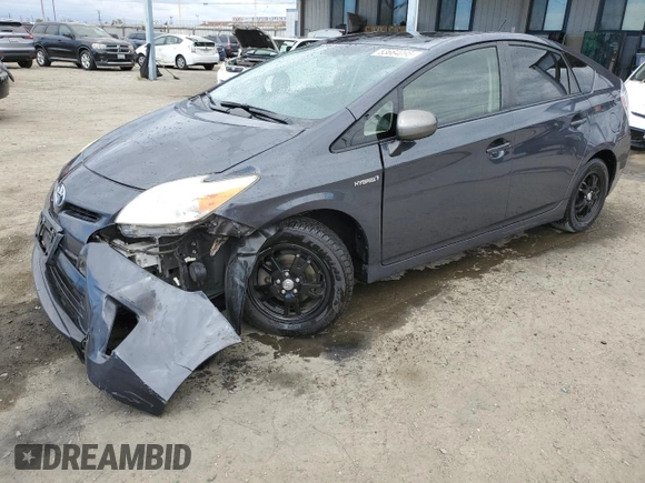 2013 Toyota Prius One with VIN JTDKN3DU6D5618389, listed as a Copart auction lot 53664095 with 207,300 mi miles and Salvage Title. Bid and sale history available at carsss.com. Image 1.