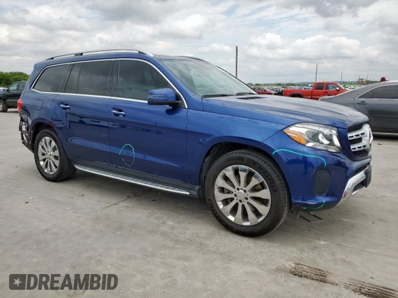 2017 Mercedes-Benz GLS 450 with VIN 4JGDF6EE8HA841136, listed as a Copart auction lot 54491115 with 99,340 mi miles and Salvage Title. Bid and sale history available at DreamBid. Image 4.