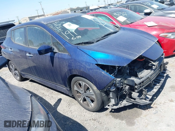 2020 Nissan LEAF SV with VIN 1N4AZ1CP5LC306791, listed as a IAAI auction lot 41629300 with 23,206 mi miles and . Bid and sale history available at DreamBid. Image 1.