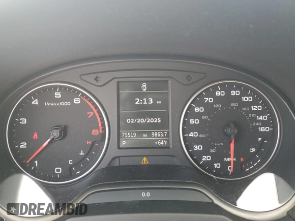 2015 Audi A3 1.8T Premium with VIN WAU6CLFF8F1036565, listed as a Copart auction lot 45479685 with 75,519 mi miles and Salvage Title. Bid and sale history available at carsss.com. Image 9.