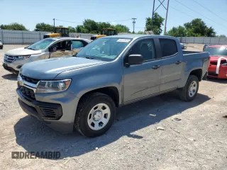 2021 Chevrolet Colorado 2WD Work Truck with VIN 1GCGSBEA4M1107459, listed as a Copart auction lot 60412975 with 62,622 mi miles and Salvage title. Bid and sale history available at DreamBid. Image 1.