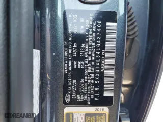 2020 Kia Optima SE with VIN 5XXGT4L34LG437408, listed as a Copart auction lot 88362005 with 57,103 mi miles and Salvage Title. Bid and sale history available at carsss.com. Image 13.