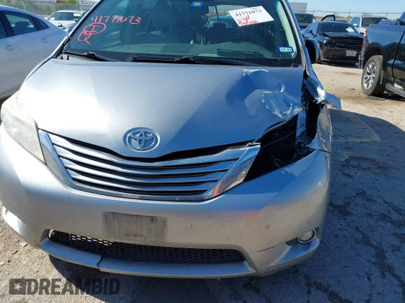 2011 Toyota Sienna XLE AAS with VIN 5TDYK3DC0BS056197, listed as a IAAI auction lot 41771073 with 195,022 mi miles and . Bid and sale history available at DreamBid. Image 6.