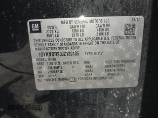 2018 Cadillac XT5 Luxury AWD z VIN 1GYKNDRS0JZ139185, wystawiony jako IAAI lot #42551426 z przebiegiem 109 699 mil mil oraz . Historia ofert i sprzedaży dostępna na DreamBid. Obrazek 9.