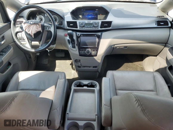 2014 Honda Odyssey EX-L with VIN 5FNRL5H65EB002081, listed as a Copart auction lot 53695675 with 138,769 mi miles and Salvage Title. Bid and sale history available at carsss.com. Image 8.