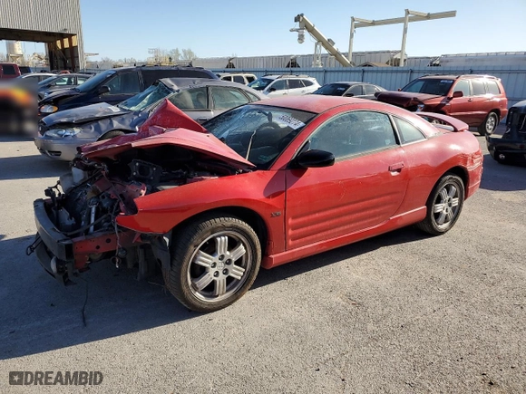 2002 Mitsubishi Eclipse GT with VIN 4A3AC84H92E106976, listed as a Copart auction lot 50069274 with 196,371 mi miles and Salvage Title. Bid and sale history available at carsss.com. Image 1.