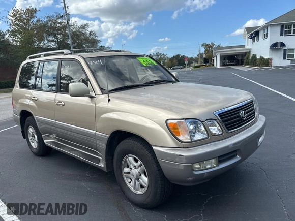 1998 Lexus LX 470 z VIN JT6HT00W7W0008417, wystawiony jako Copart lot #79324334 z przebiegiem 183 911 mil mil oraz Czysty tytuł • Clean title. Historia ofert i sprzedaży dostępna na DreamBid. Obrazek 1.