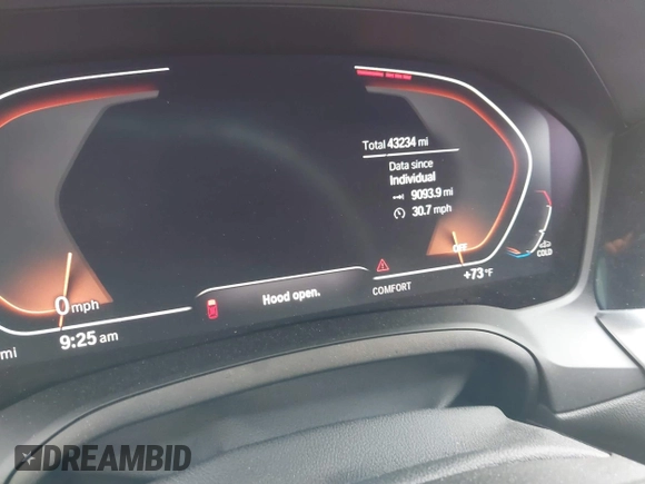 2023 BMW 4 Series 430i xDrive with VIN WBA73AV04PFP03416, listed as a IAAI auction lot 42469606 with 43,234 mi miles and . Bid and sale history available at DreamBid. Image 7.