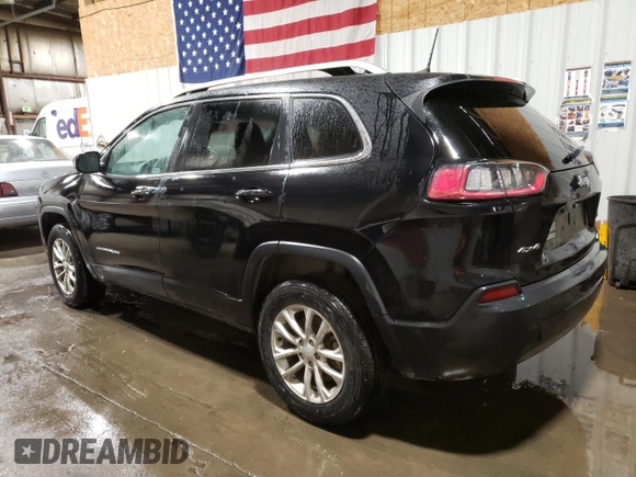 2019 Jeep Cherokee Latitude with VIN 1C4PJMCB5KD375555, listed as a Copart auction lot 47812655 with 77,106 mi miles and Salvage Title. Bid and sale history available at carsss.com. Image 2.