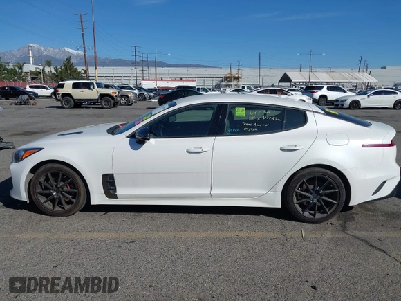 2021 Kia Stinger GT-Line with VIN KNAE15LA5M6088516, listed as a IAAI auction lot 41626750 with 85,152 mi miles. Bid and sale history available at carsss.com. Image 14.