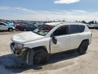 2015 Jeep Compass Sport with VIN 1C4NJDBB8FD365875, listed as a Copart auction lot 71789814 with 167,545 mi miles and Salvage Title. Bid and sale history available at carsss.com. Image 1.