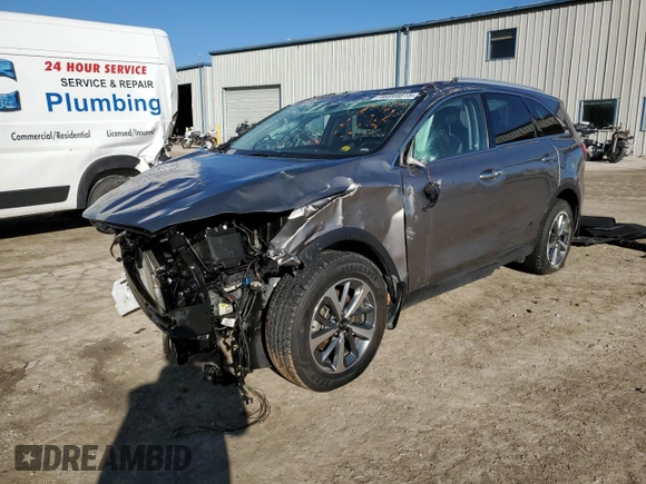 2019 Kia Sorento EX Sport V6 with VIN 5XYPH4A50KG456666, listed as a Copart auction lot 46849815 with 0 mi miles and Salvage Title. Bid and sale history available at carsss.com. Image 1.