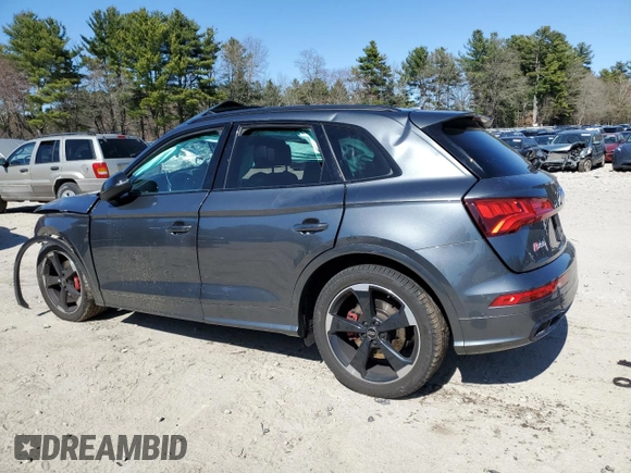 2019 Audi SQ5 Premium Plus z VIN WA1B4AFY3K2047735, wystawiony jako Copart lot #52304265 z przebiegiem Nie podano mil oraz Szkoda całkowita • Salvage title. Historia ofert i sprzedaży dostępna na DreamBid. Obrazek 2.