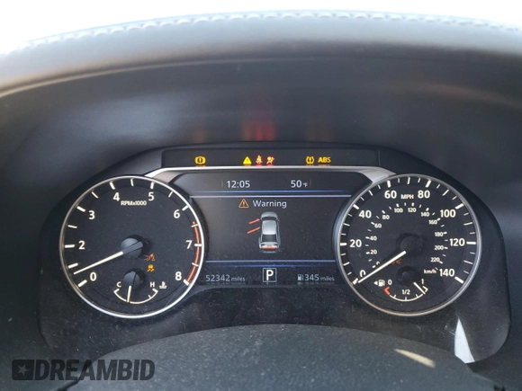 2023 Nissan Altima SL with VIN 1N4BL4EV5PN363165, listed as a Copart auction lot 50134295 with 52,342 mi miles and Non Repairable. Bid and sale history available at DreamBid. Image 9.