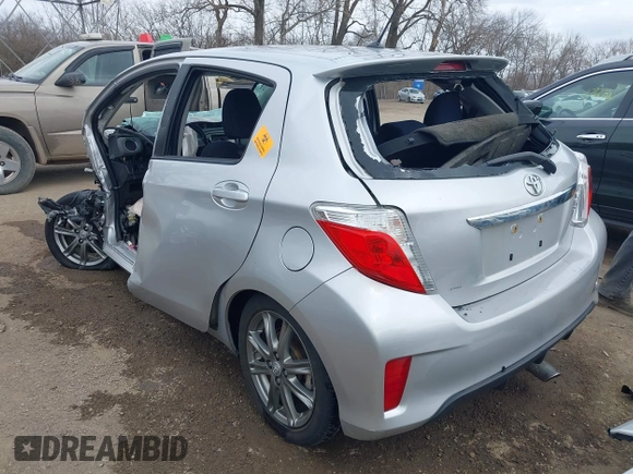 2012 Toyota Yaris L with VIN JTDKTUD35CD518484, listed as a IAAI auction lot 41863849 with 106,024 mi miles. Bid and sale history available at carsss.com. Image 3.