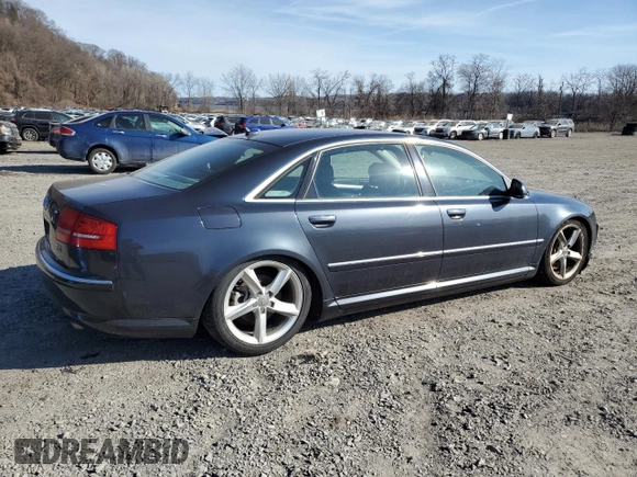 2008 Audi A8 L 4.2L with VIN WAUMV94E88N011613, listed as a Copart auction lot 48671745 with 166,225 mi miles and Clean Title. Bid and sale history available at carsss.com. Image 3.