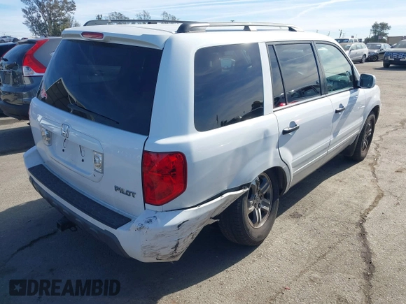 2005 Honda Pilot EX-L with RES with VIN 2HKYF18655H541622, listed as a IAAI auction lot 41419100 with 159,378 mi miles. Bid and sale history available at carsss.com. Image 4.