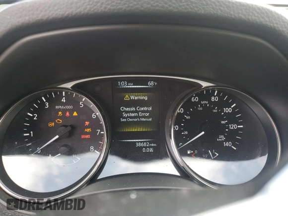 2015 Nissan Rogue SV with VIN KNMAT2MT4FP562897, listed as a Copart auction lot 54521565 with 38,682 mi miles and Salvage Title. Bid and sale history available at carsss.com. Image 9.