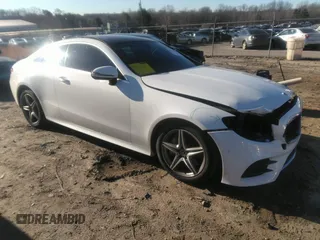 2018 Mercedes-Benz E-Class E 400 with VIN WDD1J6FB2JF050335, listed as a IAAI auction lot 41732691 with 76,660 mi miles. Bid and sale history available at carsss.com. Image 1.