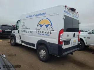 2019 Ram ProMaster Cargo Van with VIN 3C6TRVBG4KE556887, listed as a Copart auction lot 66757814 with 74,814 mi miles and Non Repairable. Bid and sale history available at carsss.com. Image 2.