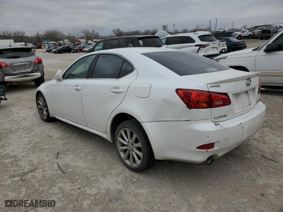 2008 Lexus IS 250 with VIN JTHCK262X85022273, listed as a Copart auction lot 49681295 with 247,279 mi miles and Salvage Title. Bid and sale history available at carsss.com. Image 2.