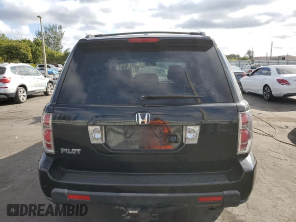 2007 Honda Pilot EX-L with VIN 5FNYF28767B041467, listed as a Copart auction lot 88322515 with 156,403 mi miles and Salvage Title. Bid and sale history available at carsss.com. Image 6.