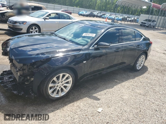 2020 Cadillac CT5 Luxury z VIN 1G6DM5RK9L0155385, wystawiony jako Copart lot #59046734 z przebiegiem 53 583 mil mil oraz Szkody całkowita. Historia ofert i sprzedaży dostępna na DreamBid. Obrazek 1.