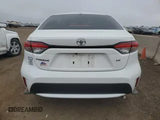 2022 Toyota Corolla LE with VIN JTDEPMAE3N3016959, listed as a Copart auction lot 48989025 with 91,829 mi miles and Salvage Title. Bid and sale history available at DreamBid. Image 6.