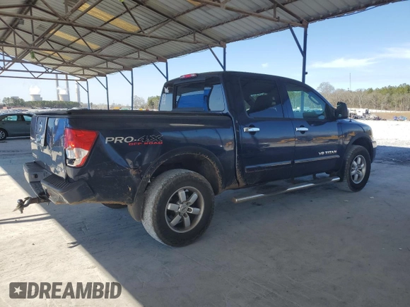 2010 Nissan Titan LE with VIN 1N6BA0EC2AN318776, listed as a Copart auction lot 46702485 with 111,149 mi miles and Salvage Title. Bid and sale history available at carsss.com. Image 3.