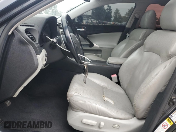 2008 Lexus IS 350 with VIN JTHBE262882013902, listed as a Copart auction lot 55874805 with 118,630 mi miles and Salvage title. Bid and sale history available at DreamBid. Image 7.