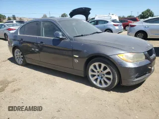 2007 BMW 3 Series 335i with VIN WBAVB73597P100774, listed as a Copart auction lot 56534604 with 157,586 mi miles and Salvage Title. Bid and sale history available at carsss.com. Image 4.