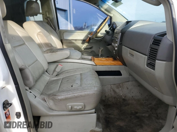 2005 Infiniti QX56 with VIN 5N3AA08C75N809167, listed as a Copart auction lot 43270095 with 0 mi miles and Salvage Title. Bid and sale history available at carsss.com. Image 7.