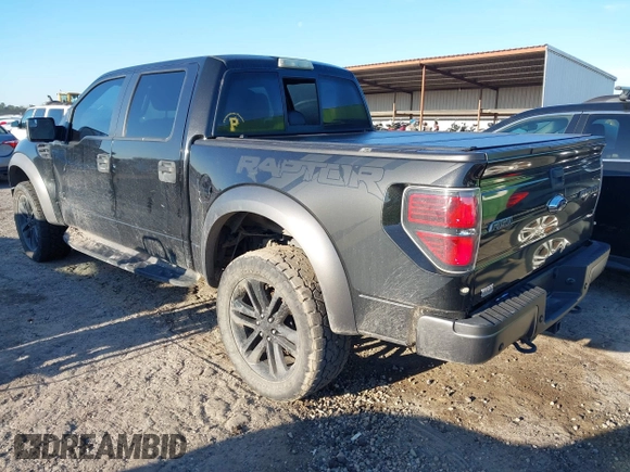 2014 Ford F-150 SVT Raptor with VIN 1FTFW1R60EFC90847, listed as a IAAI auction lot 41823834 with 169,549 mi miles and . Bid and sale history available at carsss.com. Image 3.