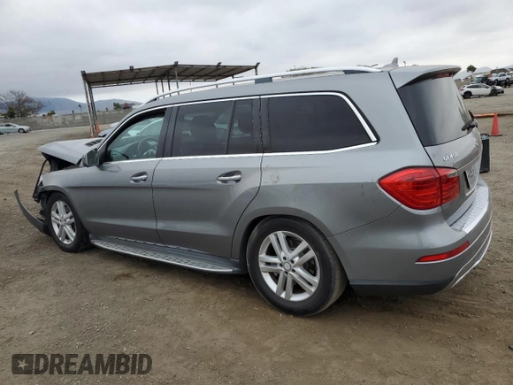 2015 Mercedes-Benz GL with VIN 4JGDF6EE9FA469965, listed as a Copart auction lot 55164434 with Not Provided miles and Salvage Title. Bid and sale history available at carsss.com. Image 2.