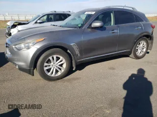 2013 Infiniti FX with VIN JN8CS1MU9DM141789, listed as a Copart auction lot 75931563 with 159,869 mi miles and Salvage Title. Bid and sale history available at carsss.com. Image 1.