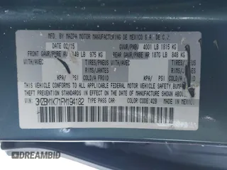 2015 Mazda 3 i Sport with VIN 3MZBM1K71FM194182, listed as a IAAI auction lot 41551711 with 134,760 mi miles and . Bid and sale history available at DreamBid. Image 9.