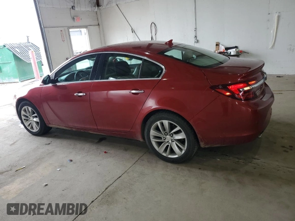 2014 Buick Regal Premium I with VIN 2G4GN5EX2E9295338, listed as a Copart auction lot 54765405 with 131,293 mi miles and Salvage title. Bid and sale history available at DreamBid. Image 2.