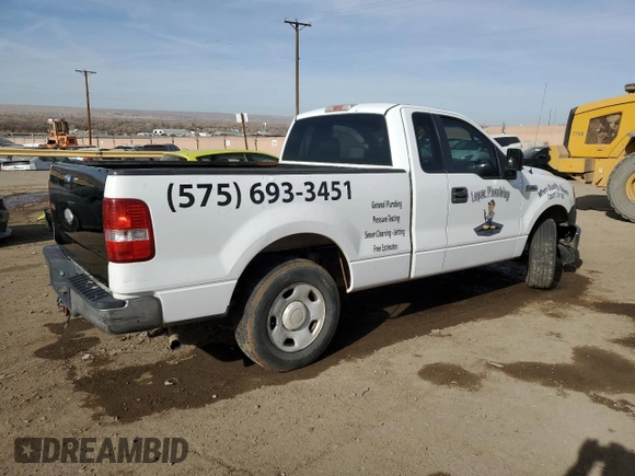 2007 Ford F-150 XL with VIN 1FTRF12287KC42057, listed as a Copart auction lot 85299854 with 2,060,155 mi miles and Salvage title. Bid and sale history available at DreamBid. Image 3.