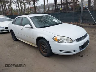 2010 Chevrolet Impala Police Police with VIN 2G1WD5EMXA1256720, listed as a IAAI auction lot 41783597 with 136,901 mi miles. Bid and sale history available at carsss.com. Image 1.