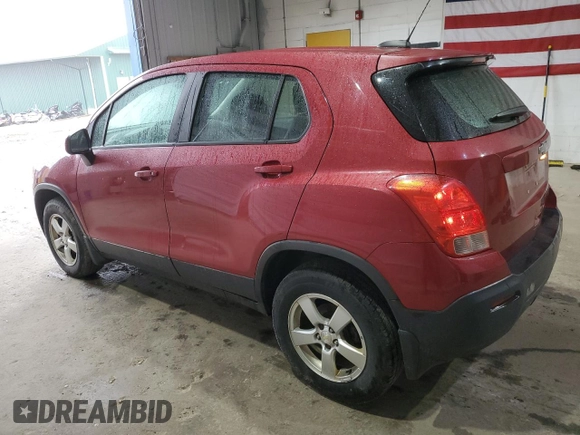 2015 Chevrolet Trax LS with VIN KL7CJPSB3FB244916, listed as a Copart auction lot 54825345 with 120,780 mi miles and Clean Title. Bid and sale history available at DreamBid. Image 2.