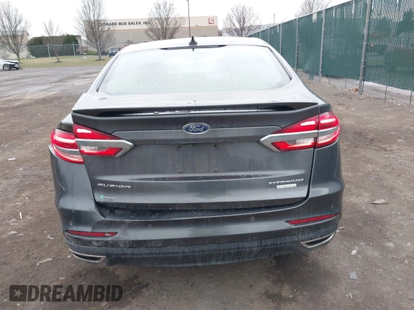 2019 Ford Fusion Titanium with VIN 3FA6P0K9XKR259556, listed as a IAAI auction lot 41823997 with 132,071 mi miles. Bid and sale history available at carsss.com. Image 16.