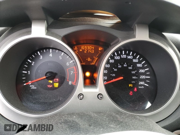 2015 Nissan Juke SV with VIN JN8AF5MR9FT509833, listed as a Copart auction lot 85975134 with 169,304 mi miles and Salvage Title. Bid and sale history available at carsss.com. Image 9.