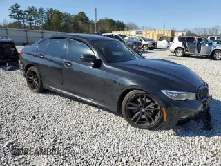 2021 BMW 3 Series 330e with VIN 3MW5P7J03M8B61203, listed as a Copart auction lot 46775885 with 0 mi miles and Salvage Title. Bid and sale history available at carsss.com. Image 4.
