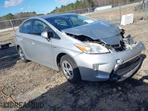 2013 Toyota Prius One with VIN JTDKN3DU4D5626877, listed as a IAAI auction lot 41731615 with 137,394 mi miles. Bid and sale history available at carsss.com. Image 1.