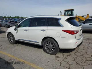2013 Infiniti JX35 with VIN 5N1AL0MMXDC347957, listed as a Copart auction lot 54948055 with 166,353 mi miles and Clean Title. Bid and sale history available at DreamBid. Image 2.