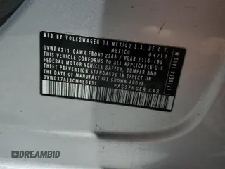 2012 Volkswagen Jetta SE с VIN 3VWDX7AJ3CM456439, выставлен на аукционе Copart как лот 58042275 с пробегом 338 586 миль миль и Списание • Salvage title. История ставок и продаж доступна на DreamBid. Изображение 12.